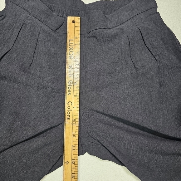 Melissa Nepton Straight Leg Pull-on Crepe Trousers Size Medium Black - Picture 4 of 8